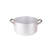 Agnelli Alluminio 3mm Professionale Casseruola Alta Con 2 Maniglie Inox