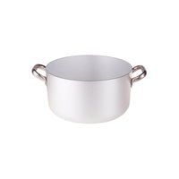 Agnelli Alluminio 3mm Professionale Casseruola Alta Con 2 Maniglie Inox