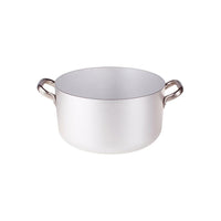 Agnelli Alluminio 3mm Professionale Casseruola Alta Con 2 Maniglie Inox