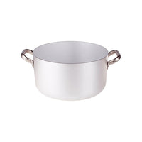 Agnelli Alluminio 3mm Professionale Casseruola Alta Con 2 Maniglie Inox