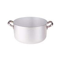 Agnelli Alluminio 3mm Professionale Casseruola Alta Con 2 Maniglie Inox
