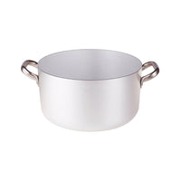 Agnelli Alluminio 3mm Professionale Casseruola Alta Con 2 Maniglie Inox
