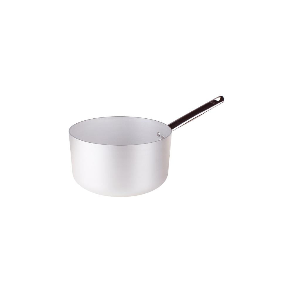 Agnelli Alluminio 3mm Professionale Casseruola Alta Con Manico Tubolare Inox
