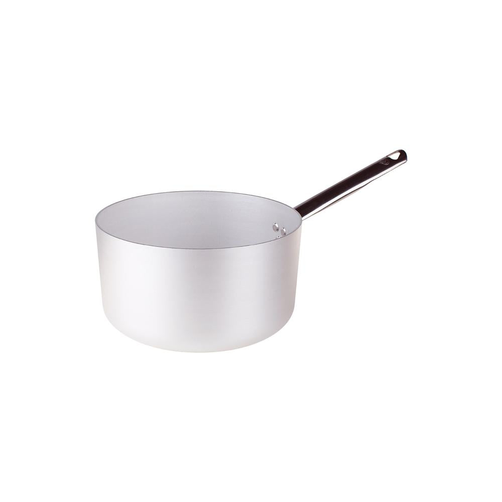 Agnelli Alluminio 3mm Professionale Casseruola Alta Con Manico Tubolare Inox
