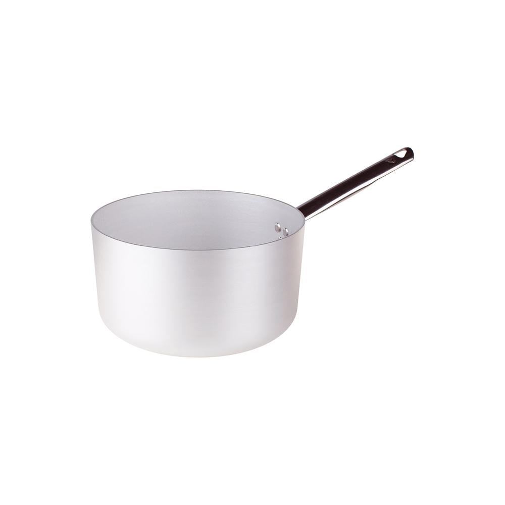 Agnelli Alluminio 3mm Professionale Casseruola Alta Con Manico Tubolare Inox