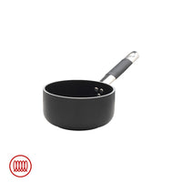 Agnelli AlBlack Casseruola Alta Induzione In Alluminio Antiaderente 5mm Con Manico Cool Inox