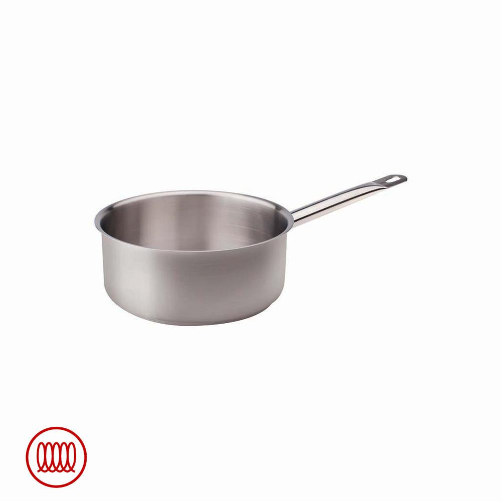 Agnelli Acciaio Inox Casseruola Bassa Induzione Con Manico Tubolare