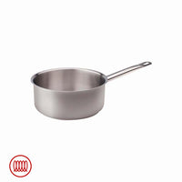 Agnelli Acciaio Inox Casseruola Bassa Induzione Con Manico Tubolare