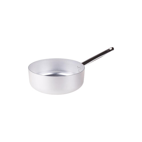 Agnelli Alluminio 3mm Professionale Casseruola Bassa Con Manico Tubolare Inox