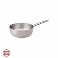 Acciaio Inox Poêle À Induction Conique Haute Avec Poignée Tubulaire