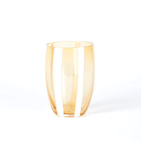 32 cl - Gessato Water Glass with Stripes in Handcrafted Glass - Set 6 Pieces