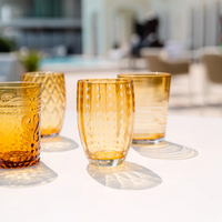 32 cl - Perle Verre À Eau Pallini Bianchi en Verre - Ensemble 2 Pcs