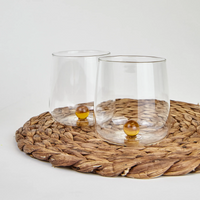 44 cl - Bilia Colored Borosilicate Glass Water Glass - Set 6 Pieces