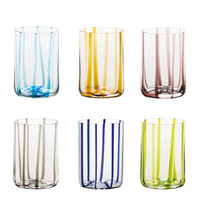 35 cl - Tirache Verres À Eau en Verre Borosilicate - Ensemble 6 Pcs