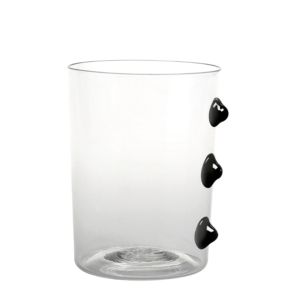 37 cl - Petoni Water Glasses 3 Vertical Points in Borosilicate Glass - Set 6 Pieces