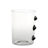 37 cl - Petoni Water Glasses 3 Vertical Points in Borosilicate Glass - Set 6 Pieces