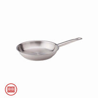Agnelli Acciaio Inox Padella Bassa Induzione Con Manico Tubolare