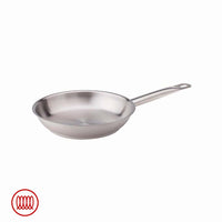 Agnelli Acciaio Inox Padella Bassa Induzione Con Manico Tubolare