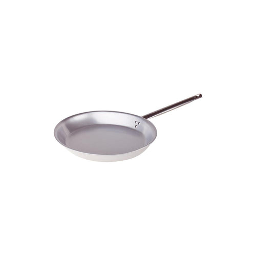 Agnelli Alluminio 3mm Professionale Padella Bassa Svasata Ovale  Con Manico Tubolare Inox