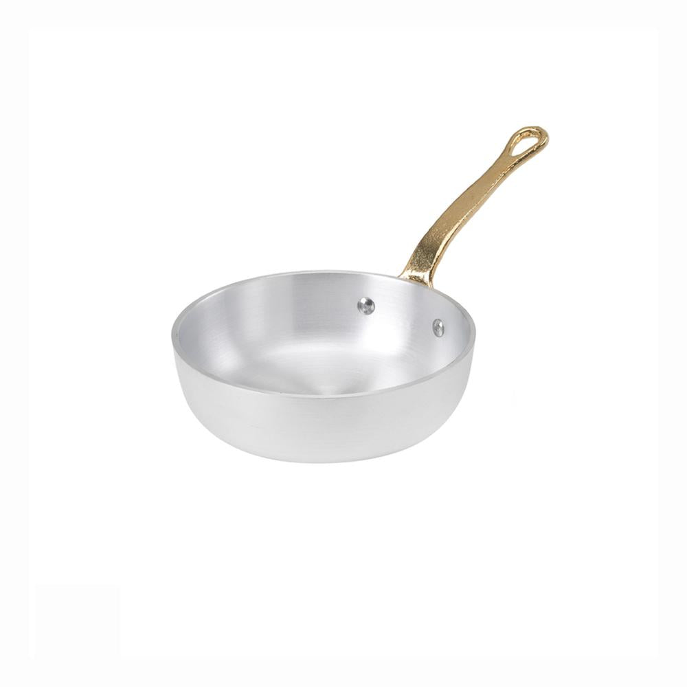 Agnelli 1932 Servizio In Tavola Padellino Monoporzione In Alluminio Con Manico In Ottone
