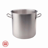 Agnelli Acciaio Inox Pentola Alta Induzione Con Due Maniglie
