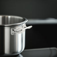 Alu-Inox 3-ply High Induction Casserole with Two Handles in Satin AluInox