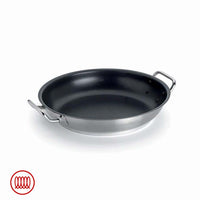 Agnelli Acciaio Inox Platinum Tegame Basso Induzione Antiaderente Con Due Maniglie