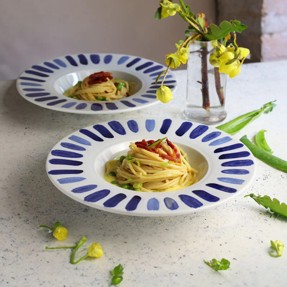 28 cm - Panarea Dinner Plate In Porcelain - Set 6 Pcs