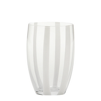 32 cl - Gessato Verres À Eau A Righe in Vetro Lavorato A Mano - Ensemble 6 Pcs