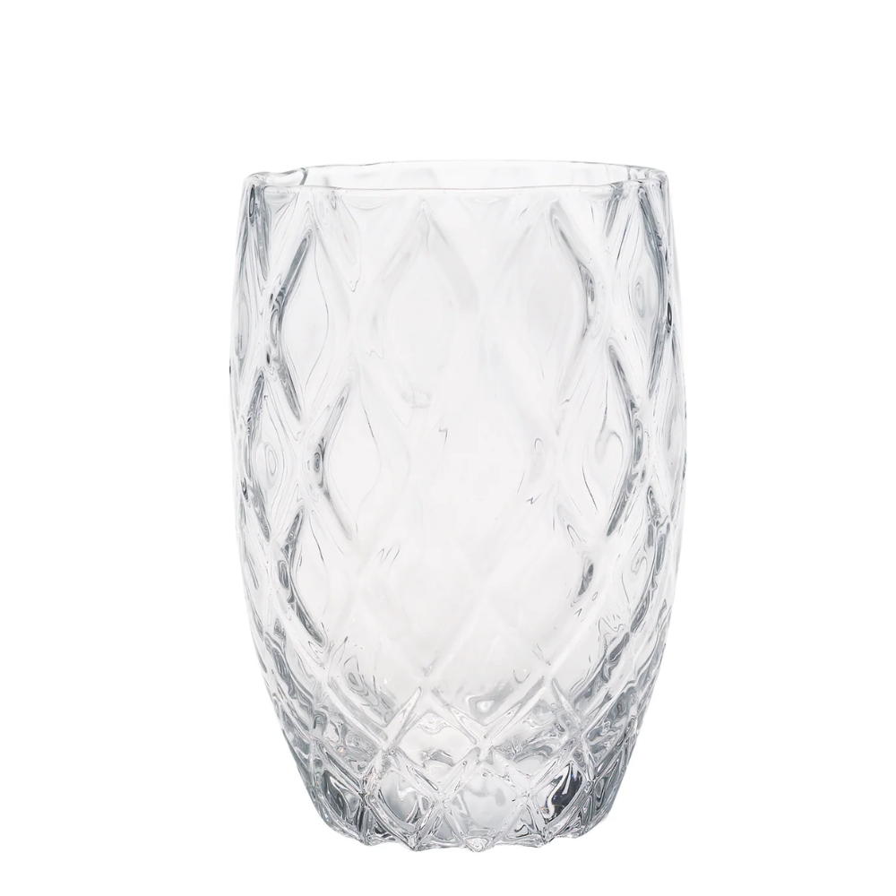 38 cl - Losanghe Verres À Eau en Verre Soufflé - Ensemble 6 Pcs