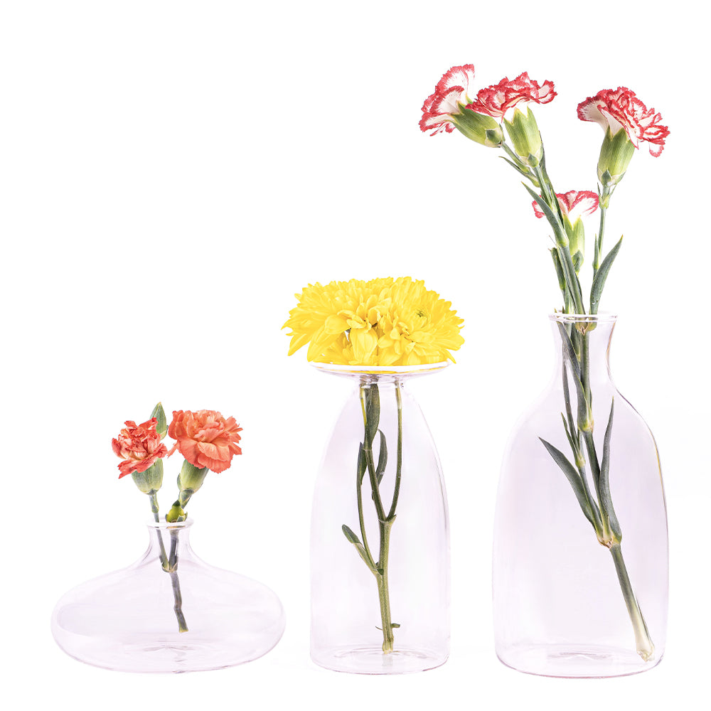 7.8 cm - Un Fiore Bloemenvaas van borosilicaatglas