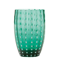 32 cl - Perle Verre À Eau Pallini Bianchi en Verre - Ensemble 2 Pcs