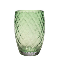 38 cl - Losanghe Verres À Eau en Verre Soufflé - Ensemble 6 Pcs