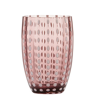 32 cl - Perle Verre À Eau Pallini Bianchi en Verre - Ensemble 2 Pcs