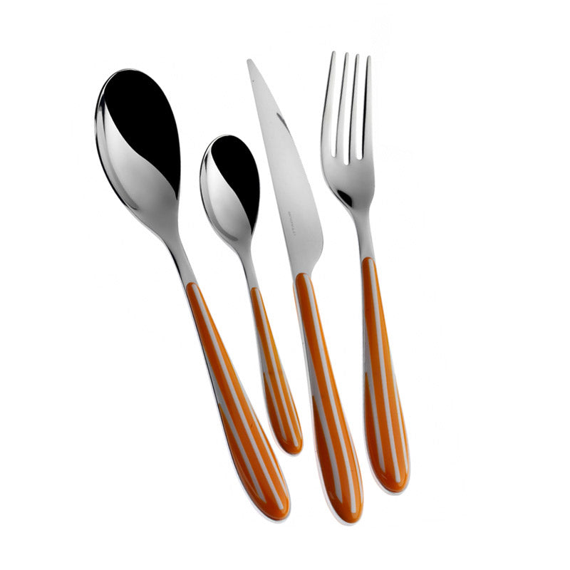 Zebra Stainless Steel and ABS Cutlery Set - Set 24 Pieces