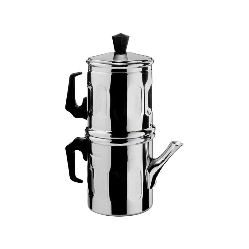 Ilsa Neapolitan Coffee Maker, Stainless Steel, Silver, 1-2 Cups