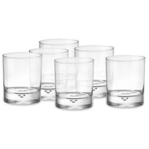 tumbler bicchieri per acqua vetro Ø 9 cm trasparenti H: 10,5 cm bicchieri da whisky Bicchieri 390 ml 6 pezzi set da 6 Buddys Bar 